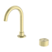 Nero | Opal Progressive Brushed Gold Basin Mixer Set - Acqua Bathrooms