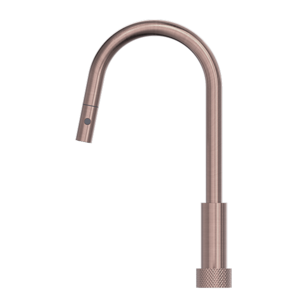 Nero | Opal Progressive Brushed Bronze Pull Out Kitchen Mixer - Acqua Bathrooms