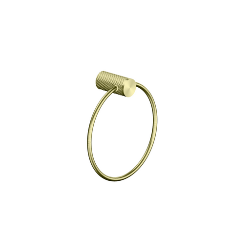 Nero | Opal Brushed Gold Towel Ring - Acqua Bathrooms