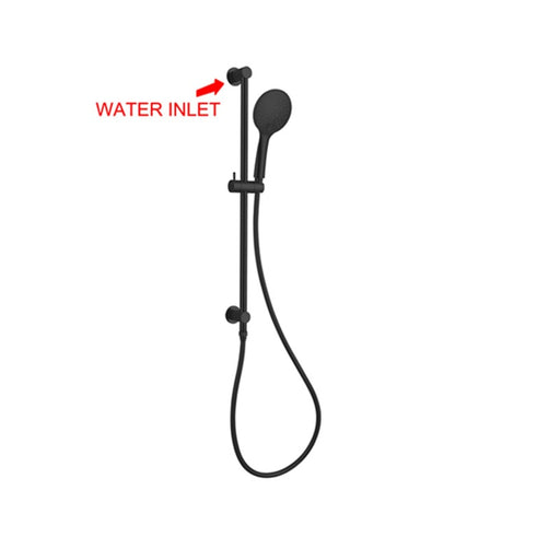 Nero | Dolce Matte Black Shower Rail - Acqua Bathrooms