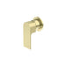 Nero | Bianca Brushed Gold Round Plated Wall Mixer - Acqua Bathrooms