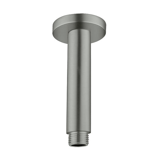 Nero | Round Gun Metal Grey 100mm Ceiling Arm - Acqua Bathrooms