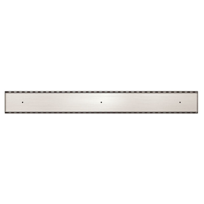 Nero | Brushed Nickel 900mm Linear Tile Insert 89mm Outlet - Acqua Bathrooms