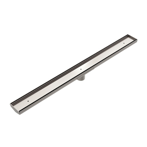 Nero | Brushed Nickel 900mm Linear Tile Insert 50mm Outlet - Acqua Bathrooms