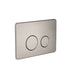 Nero | In Wall Toilet Brushed Nickel Push Plate - Acqua Bathrooms