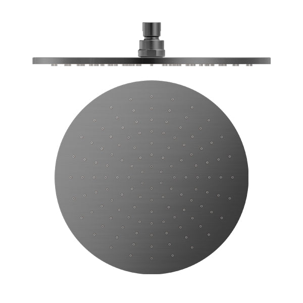 Nero | Round Graphite Grey 300mm Shower Head - Acqua Bathrooms