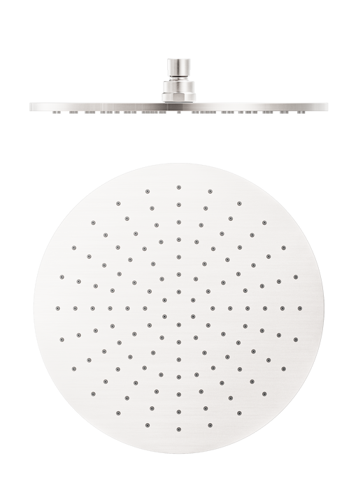Nero | Round Brushed Nickel 300mm Shower Head - Acqua Bathrooms