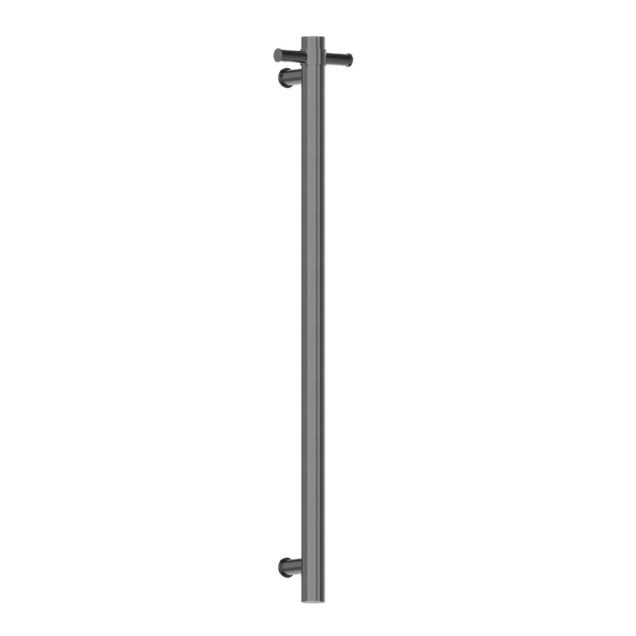 Nero | Graphite Gun Metal Vertical Heated Towel Rail - Acqua Bathrooms