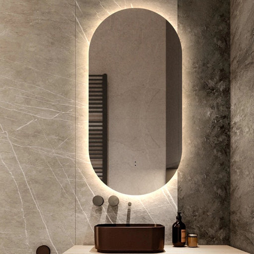Indulge | Oval Touchless LED Mirror - Three Light Temperatures - Acqua Bathrooms