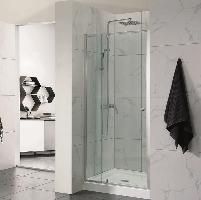 750-1550 Wall to Wall Pivot Shower Screen - Acqua Bathrooms