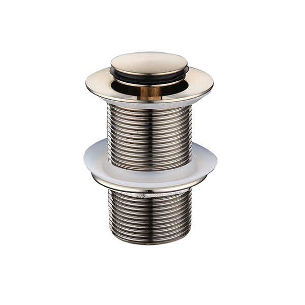 Brushed Nickel 32mm Non Overflow Pop Up Waste - Acqua Bathrooms