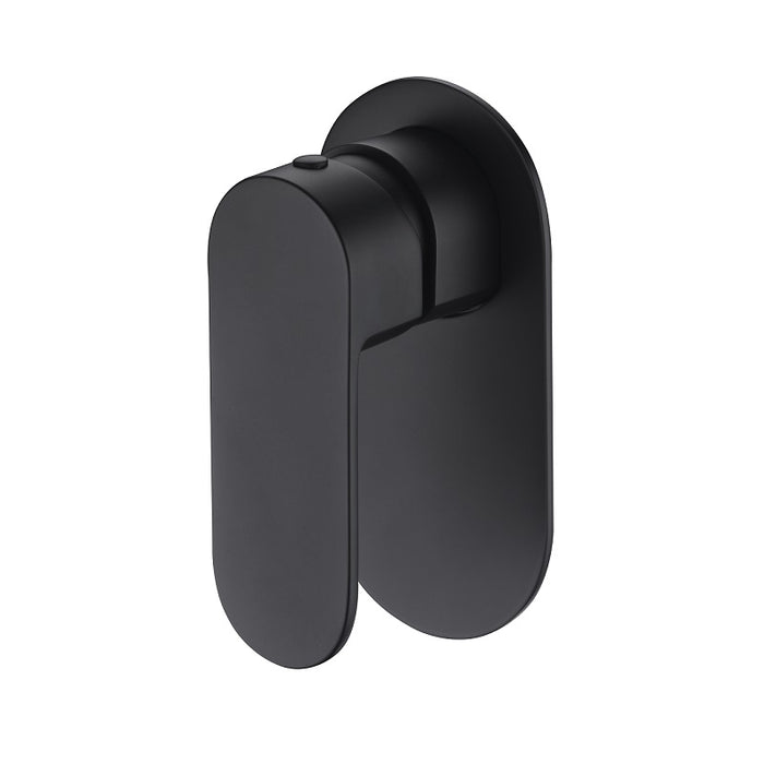 Cora Matte Black Wall Mixer - Acqua Bathrooms