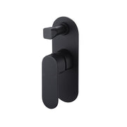 Cora Matte Black Wall Diverter - Acqua Bathrooms