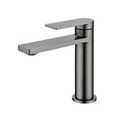Ikon Ruki Gun Metal Basin Mixer - Acqua Bathrooms