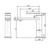 Ikon Ruki Gun Metal Basin Mixer - Acqua Bathrooms