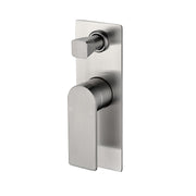 Ikon Ruki Brushed Nickel Wall Diverter - Acqua Bathrooms