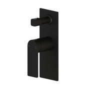 Ikon Ruki Black Wall Diverter - Acqua Bathrooms