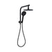 Ikon Regal Black Mini Multifunction Shower Rail - Acqua Bathrooms