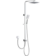 Messina Bottom Inlet Square Multifunction Shower Rail - Acqua Bathrooms