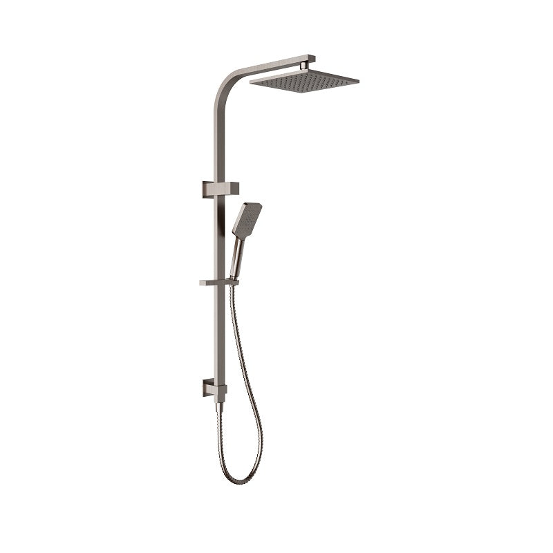 Ikon Ruki Brushed Nickel Multifunction Shower Rail - Acqua Bathrooms