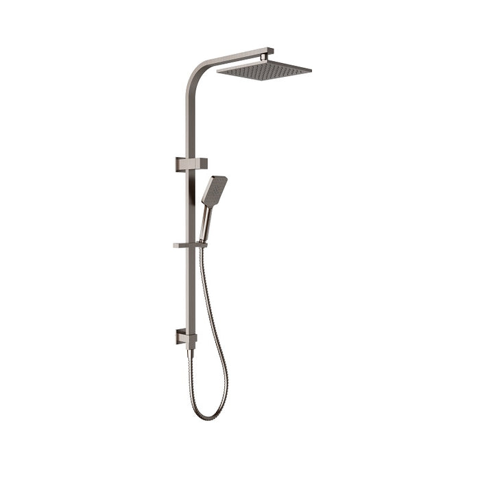 Ikon Ruki Brushed Nickel Multifunction Shower Rail - Acqua Bathrooms