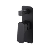 Eden Matte Black Wall Diverter - Acqua Bathrooms
