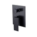 Messina Matte Black Square Wall Diverter - Acqua Bathrooms