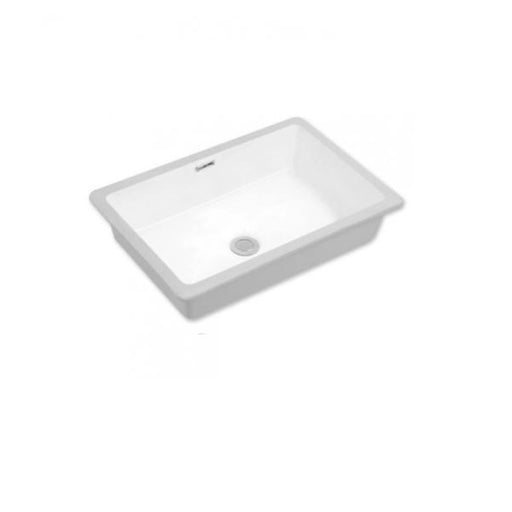 Rectangular Gloss White Under Counter Basin - Acqua Bathrooms