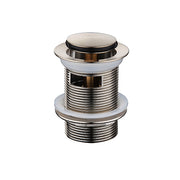 32 mm Brushed Nickel Pop Up Overflow Waste - Acqua Bathrooms