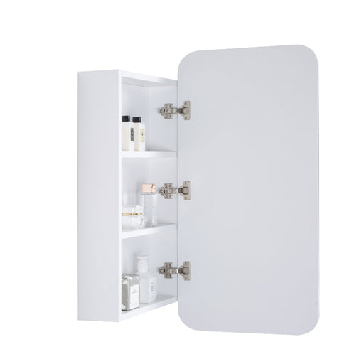 Matte White Square Shaving Cabinet By Indulge® - Acqua Bathrooms