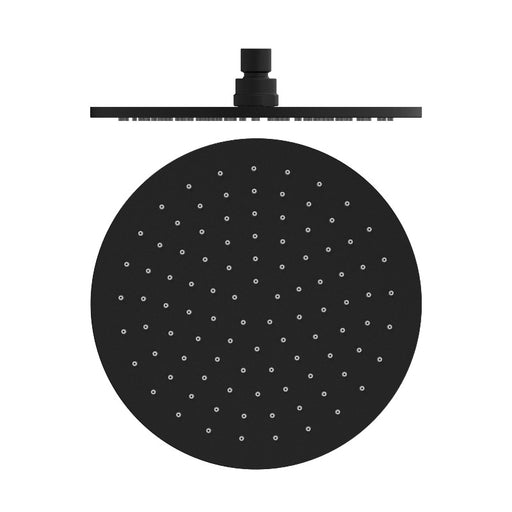 Nero | Round Matte Black 250mm Shower Head - Acqua Bathrooms