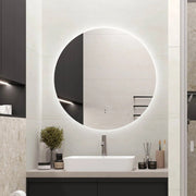 Indulge | Round Touchless 600mm LED Mirror - Three Light Temperatures - Acqua Bathrooms