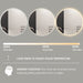 Indulge | Round Touchless 600mm LED Mirror - Three Light Temperatures - Acqua Bathrooms