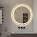 Indulge | Round Touchless Front-Lit Brushed Gold 600mm LED Mirror - Three Light Temperatures - Acqua Bathrooms
