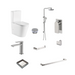 Ruki Brushed Nickel Bathroom Package - Acqua Bathrooms