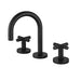 Ryker Matte Black Basin Set 1/4 Turn - Acqua Bathrooms