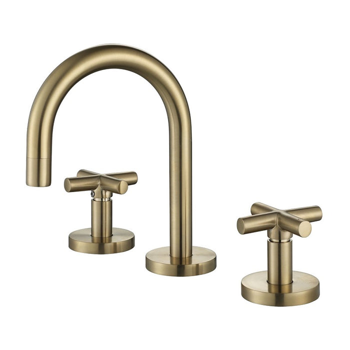 Ryker Brushed Bronze Basin Set 1/4 Turn - Acqua Bathrooms