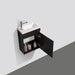 Piccolo 400 Matte Black Wall Hung Vanity By Indulge® - Acqua Bathrooms