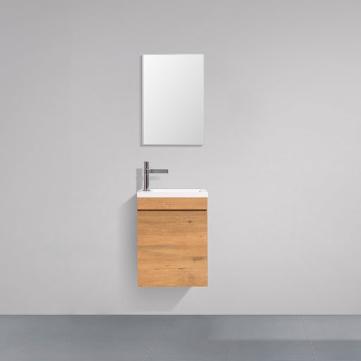 Piccolo 400 Rough F. Oak Wall Hung Vanity By Indulge® - Acqua Bathrooms