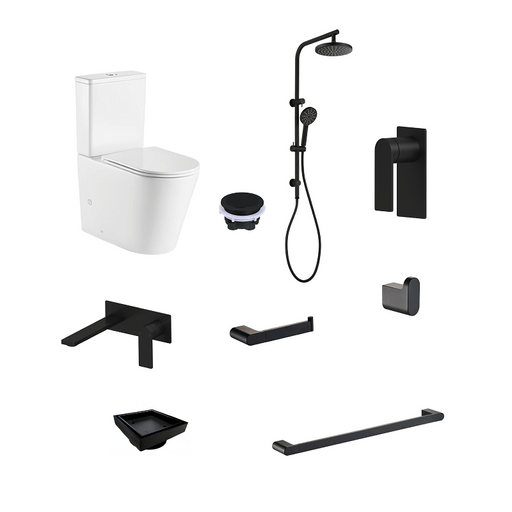 Ruki Matte Black Bathroom Package - Acqua Bathrooms
