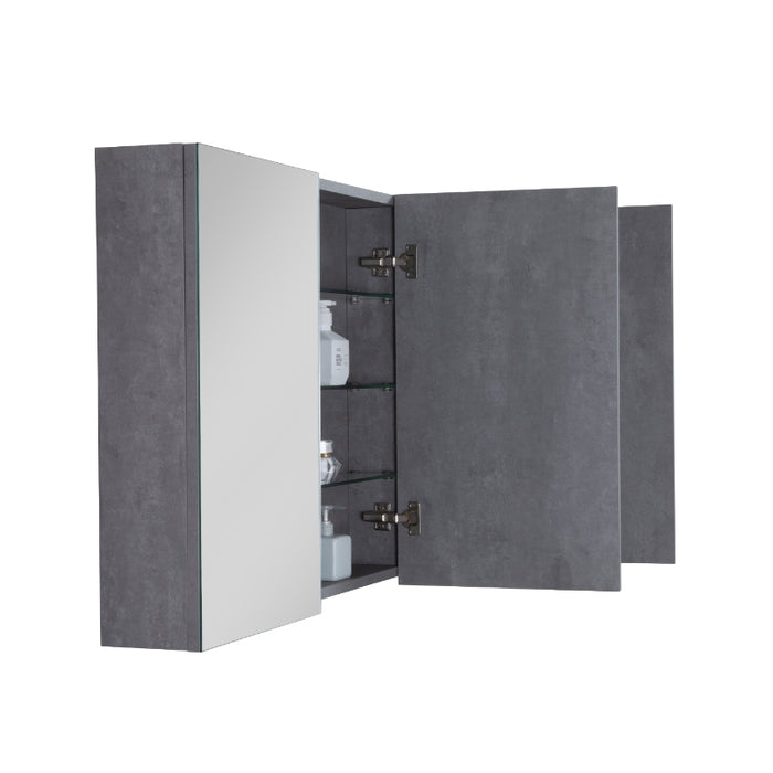 Sella 1200mm Grey Ash Shaving Cabinet By Indulge® - Acqua Bathrooms