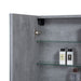Sella 600mm Grey Ash Shaving Cabinet By Indulge® - Acqua Bathrooms