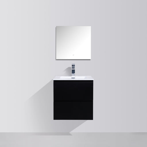 Sella 600mm Matte Black Wall Hung Vanity by Indulge® - Acqua Bathrooms