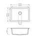 Carysil | 610 Big Bowl White Granite Kitchen Sink - Acqua Bathrooms