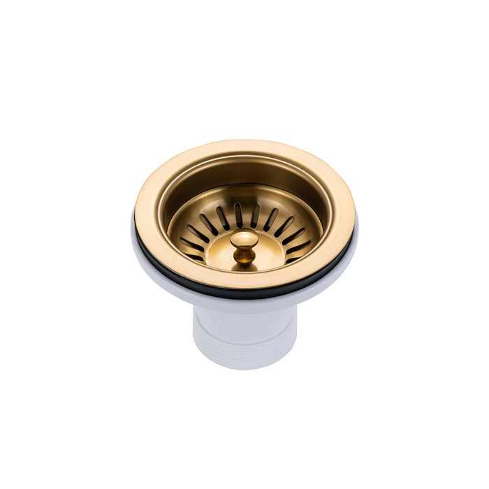 Brushed Gold 770 x 450 x 215mm Kitchen Sink - Acqua Bathrooms