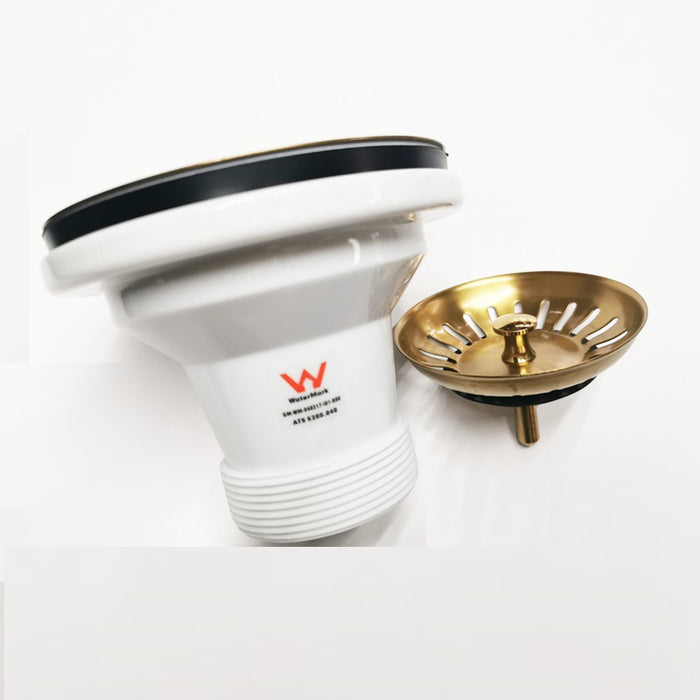 Carysil | Brushed Gold 90mm Sink Waste Kit - Acqua Bathrooms