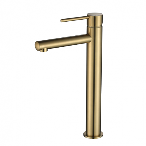 Star Mini Brushed Bronze Tall Basin Mixer - Acqua Bathrooms