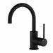 Star Mini Matte Black Swivel Basin Mixer - Acqua Bathrooms