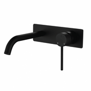Star Mini Black Wall Basin Mixer Combination - Acqua Bathrooms