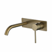 Star Mini Brushed Bronze Wall Basin Mixer Combination - Acqua Bathrooms